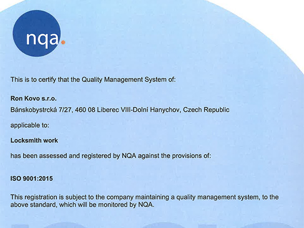 ISO 9001 cert